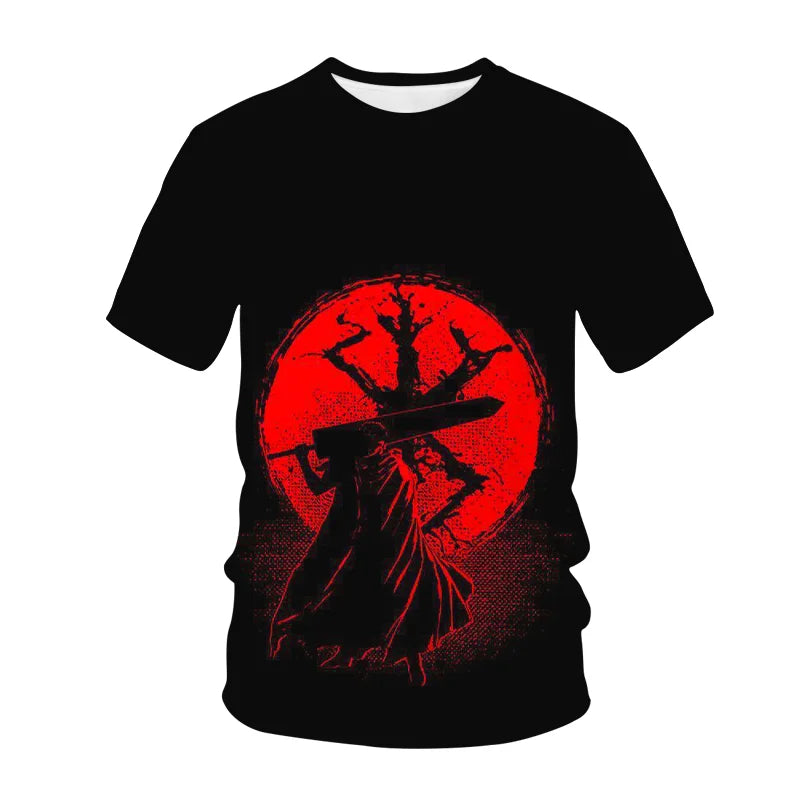 T-shirt Berserk imprimé en 3D pour homme, femme et enfant