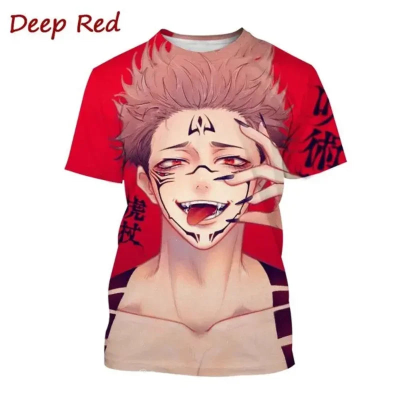 T-shirt Gojo et Yuji de style Harajuku
