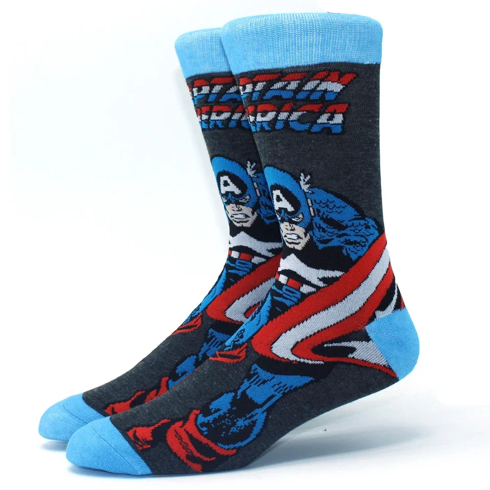 Modische Anime-Socken – Lustiger Hip-Hop-Stil mit hochwertigen Cartoon-Mustern