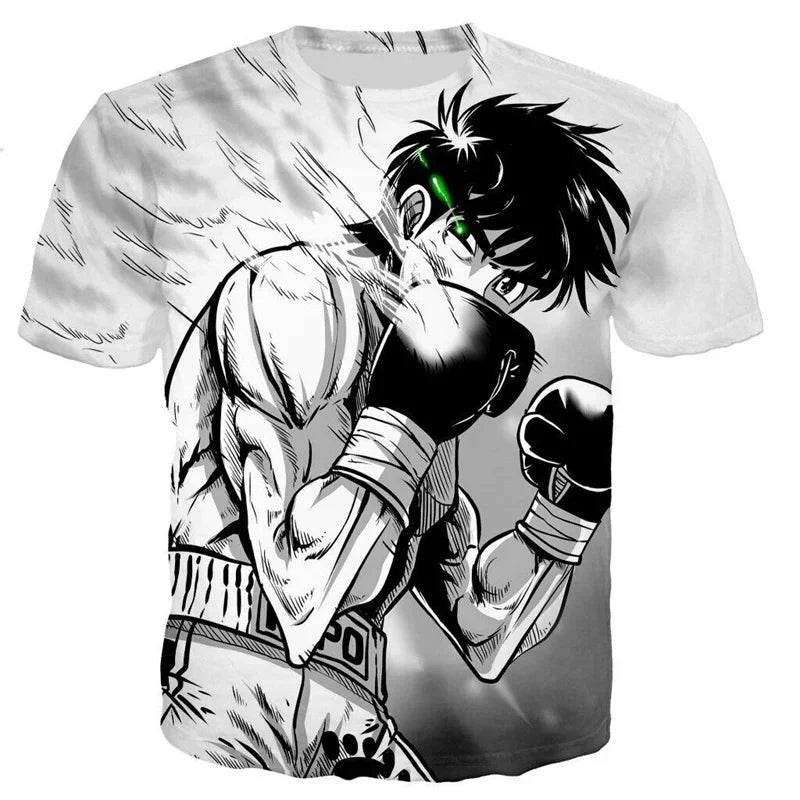 T-shirt streetwear cool avec dessin animé Harajuku