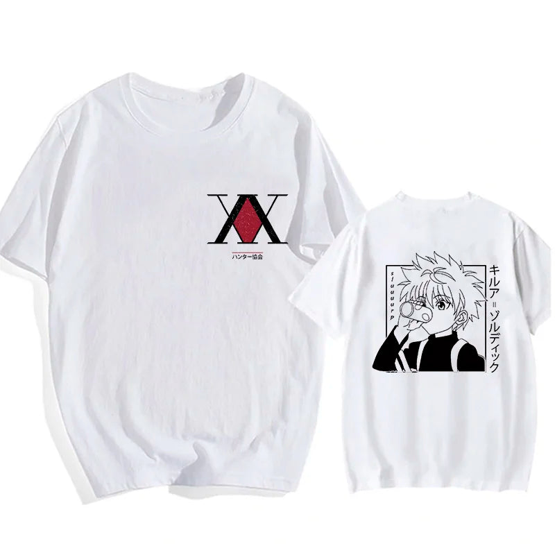 Kawaii Hisoka & Killua T-Shirt Hunter X Hunter Devil Eye Cartoon Anime Tee
