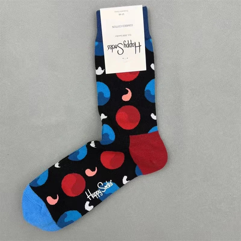 Diamond Check Happy Socks für Herren – Geometrische Sportsocken aus Baumwolle (Größe 41–46)