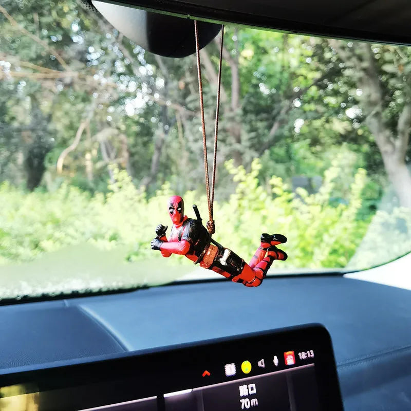 Deadpool 2 Marvel Actionfigur – Swing Pose Autoanhänger & Sammlerstück