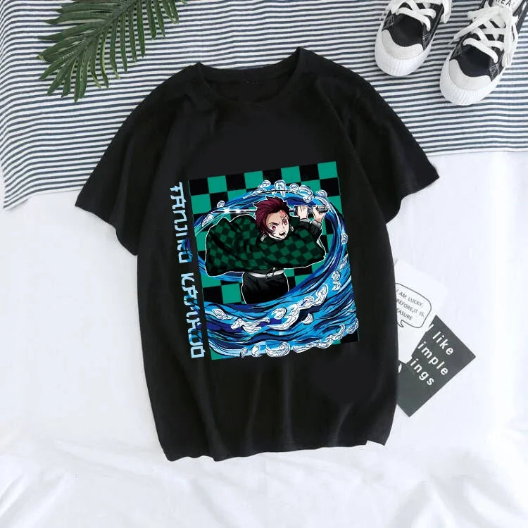 Kimetsu no Yaiba T-Shirt Tanjiro Kamado Anime Graphic Tee
