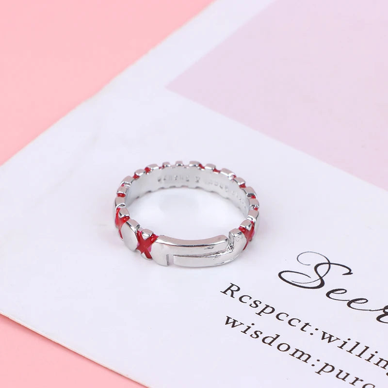 Tokyo Ghoul Juzo Suzuya Ring – Verstellbarer Finger-Cosplay-Schmuck für Männer und Frauen, Anime-Geschenk