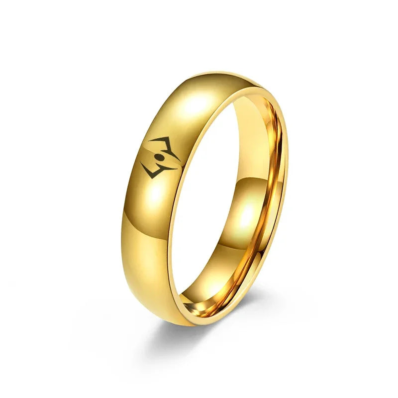 Jujutsu Kaisen Ryomen Sukuna Ring – Zweiseitiger Edelstahl Unisex Cosplay Schmuck Requisite & Geschenk
