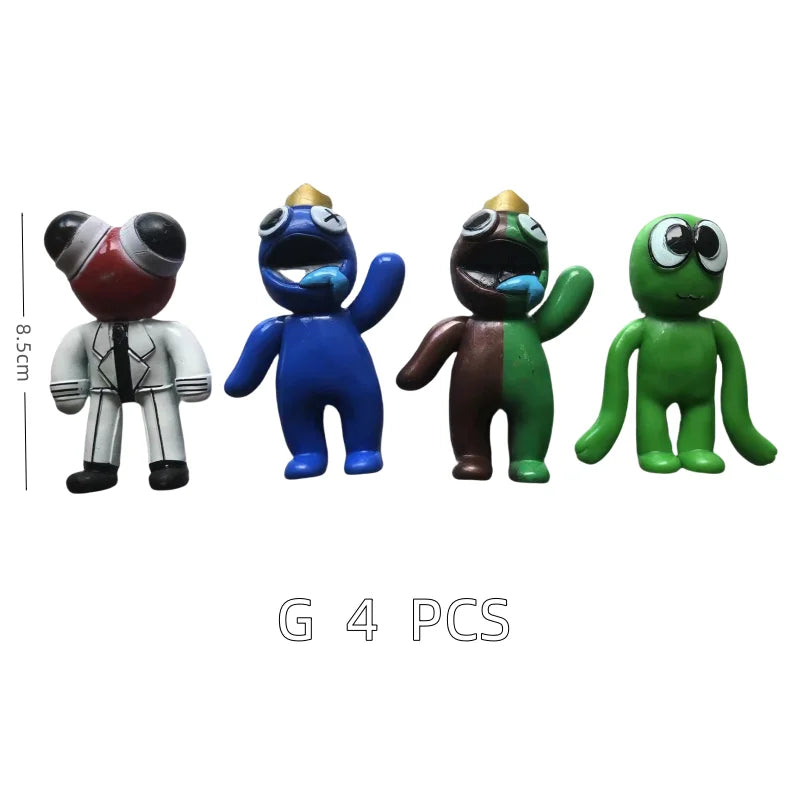 Figurines de monstres bleus Kawaii, jouets pour enfants