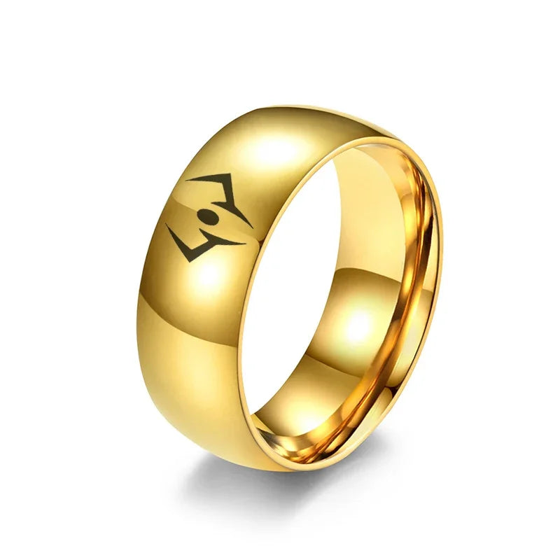 Jujutsu Kaisen Ryomen Sukuna Ring – Zweiseitiger Edelstahl Unisex Cosplay Schmuck Requisite & Geschenk