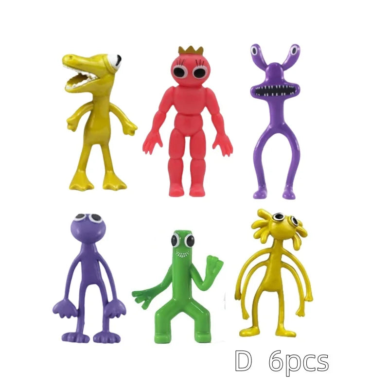Figurines de monstres bleus Kawaii, jouets pour enfants