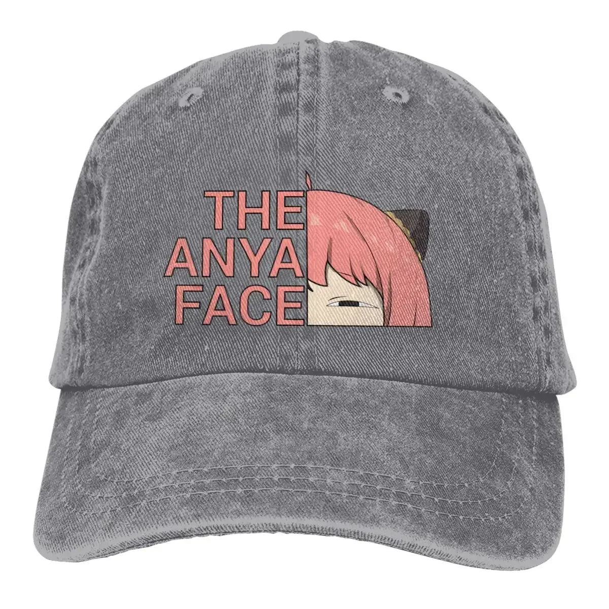 Spy x Family Anime Mehrfarbige Mütze – Anya Forger Face Baseball Cap für Männer und Frauen
