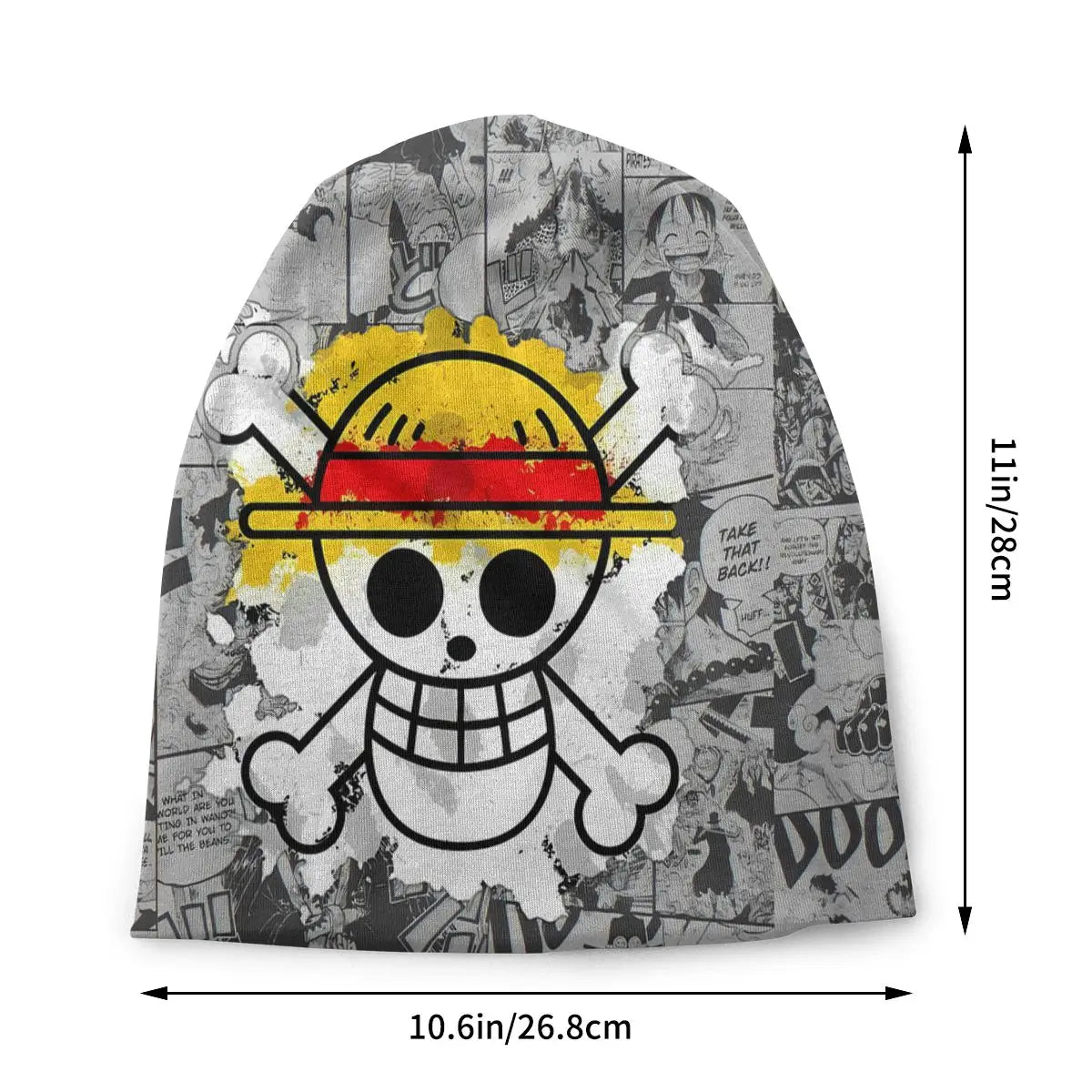 Bonnet One Piece Luffy - Skullies minces pour hommes et femmes, design manga automne printemps