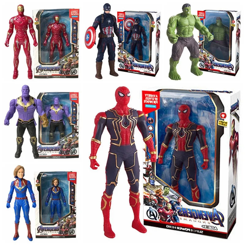 Avengers-Superhelden-Actionfiguren – Spider-Man, Iron Man, Hulk, Captain America – Sammelspielzeug