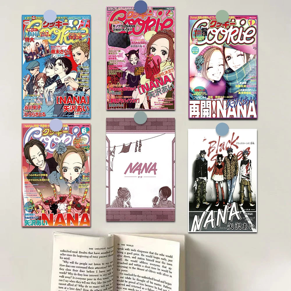 10 PCS Hot Anime Nana Poster Aufkleber Wand Kaffee Laptop Gepäck Skateboard