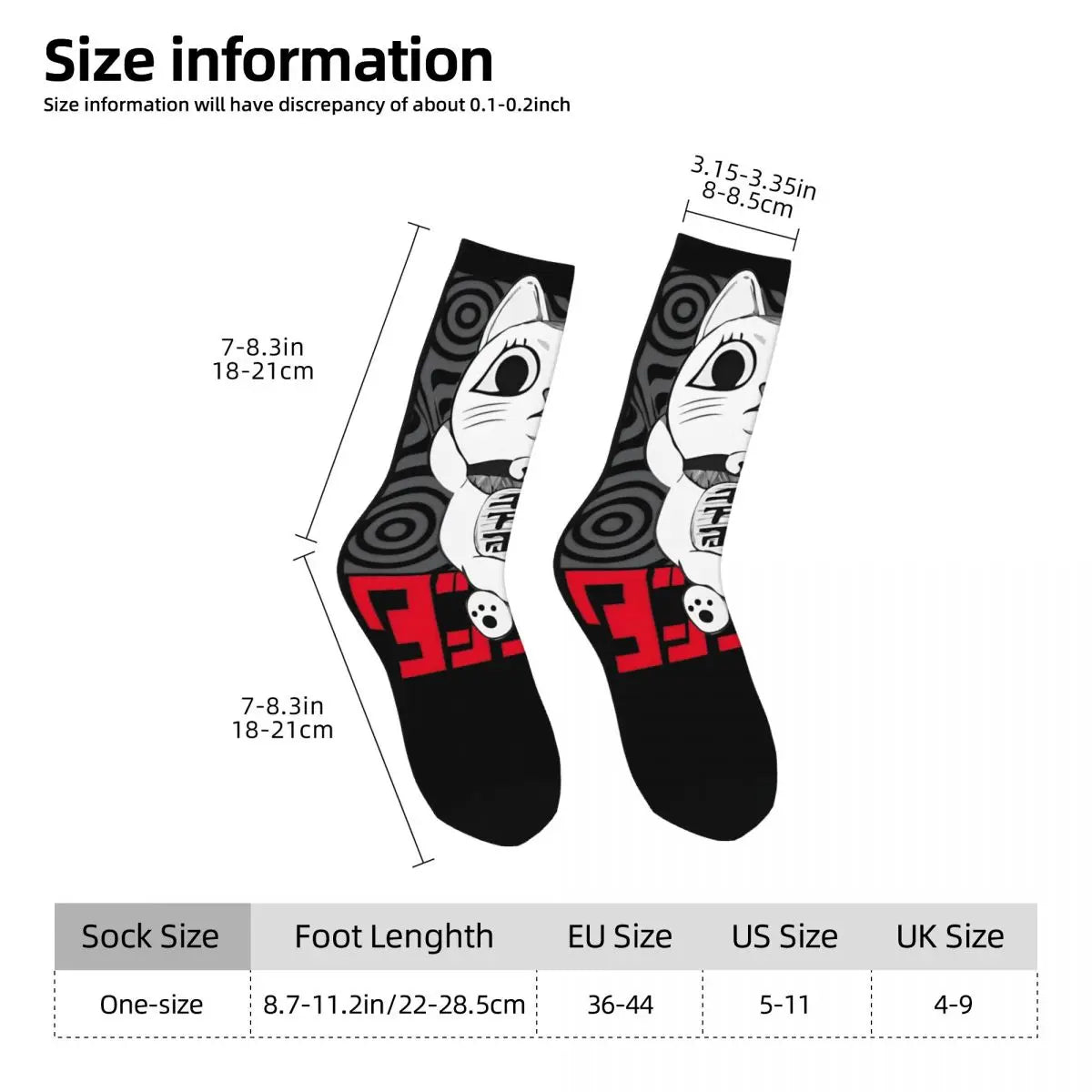 Turbo Granny Dandadan Anime Socken – Polyester Harajuku Strümpfe