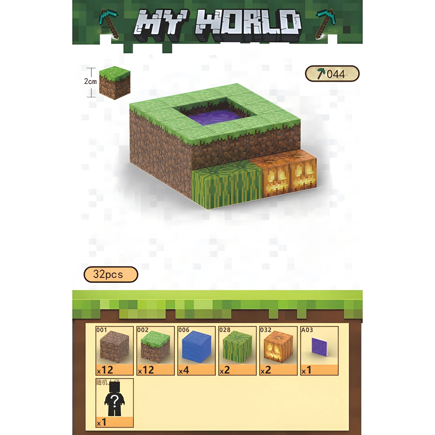 MineCraftion Dungeons DIY-Karte und TNT-Figuren – Kreatives Spielzeugset für Kinder