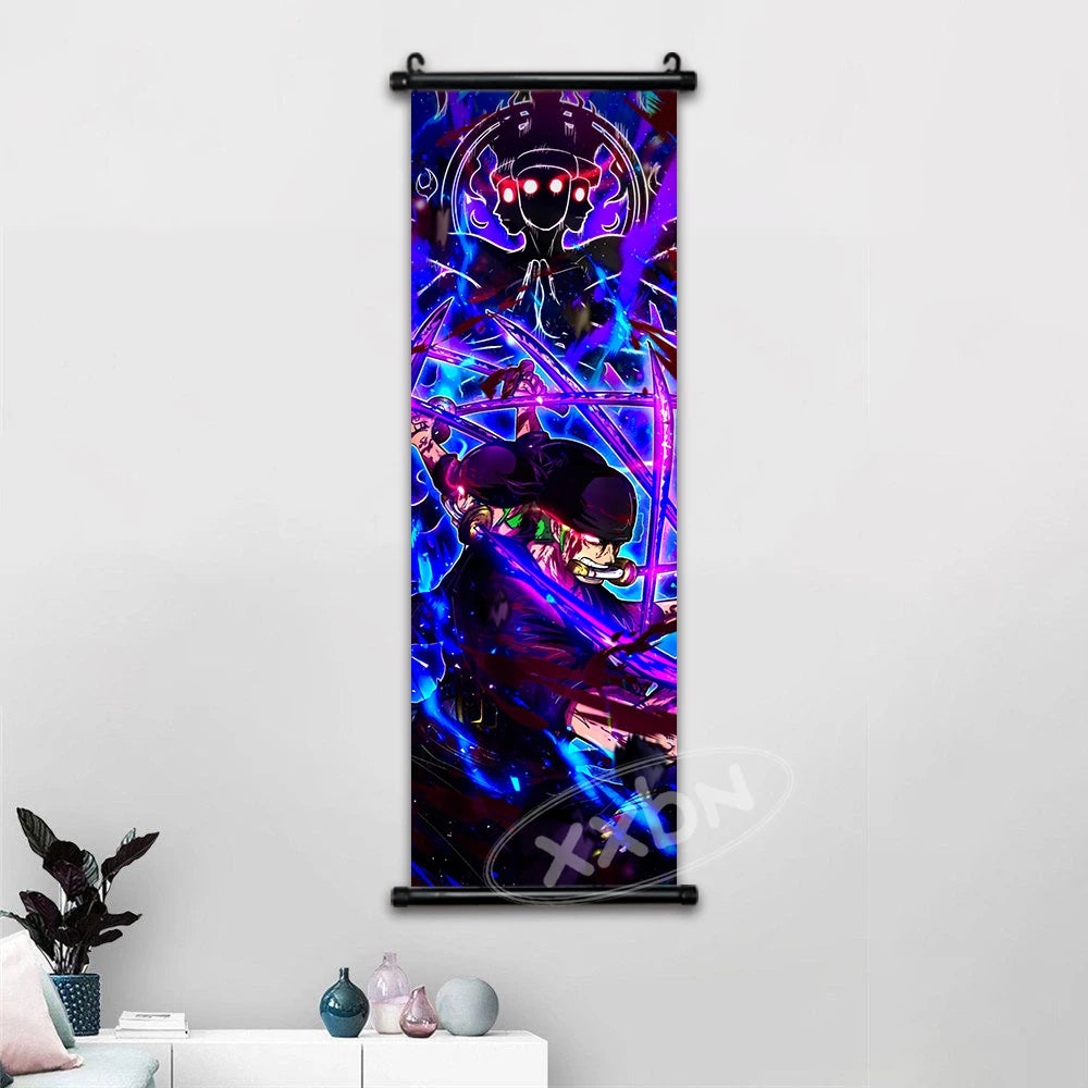 One Piece Anime Wall Art Interior Canvas Prints Zoro Painting Luffy Gear 5 Poster