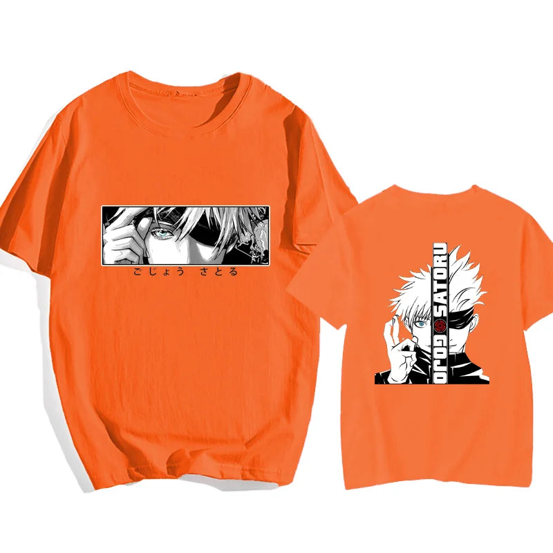 T-shirt graphique animé Satoru Gojo