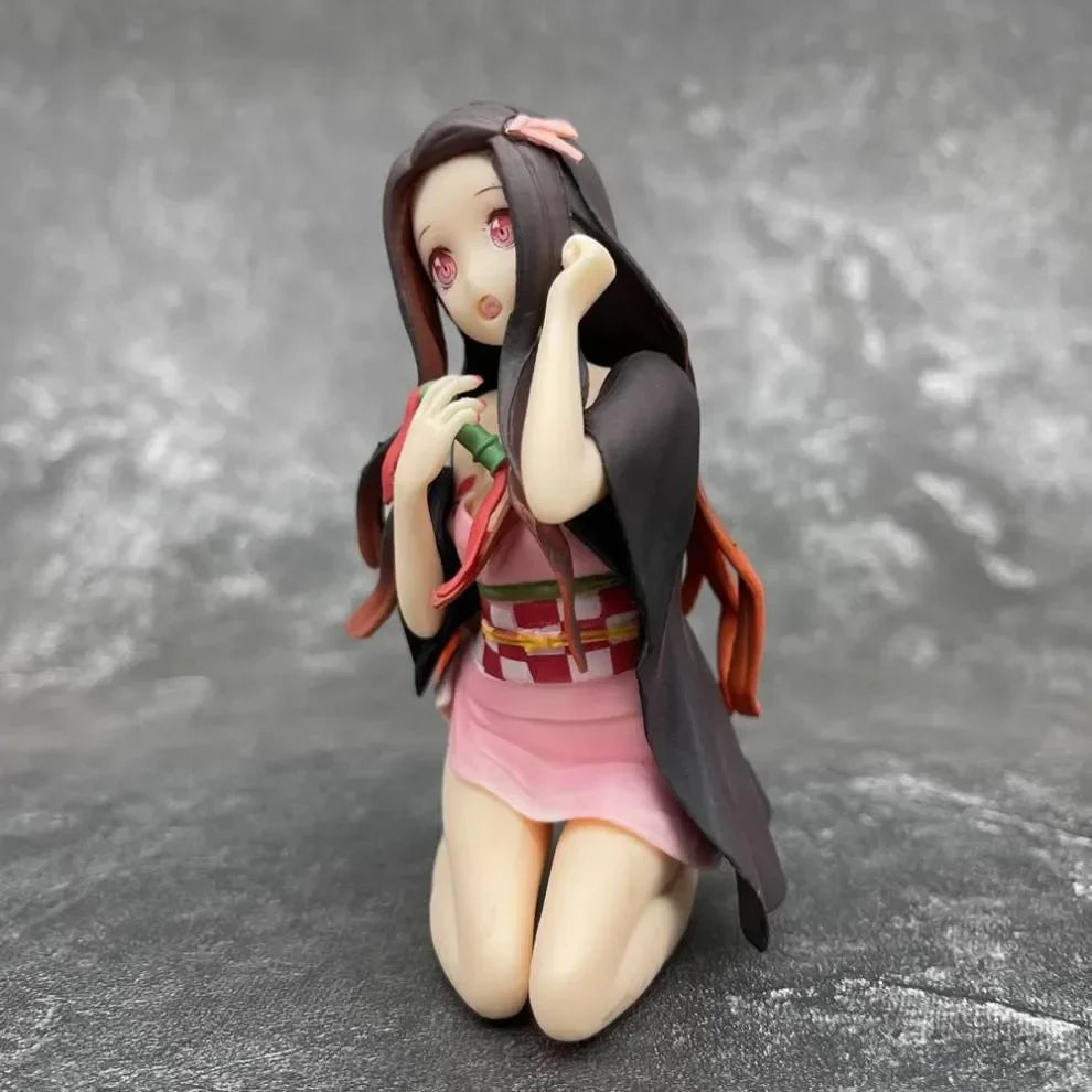 12CM Kamado Nezuko Heißer Anime Charakter Statische Dämon Slayer Modell Sammeln Figur
