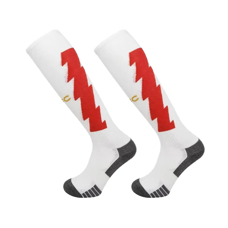 Europäische Fußball-Clubsocken für die Saison 23–24 – Kniehohe Sportsocken für Kinder und Erwachsene