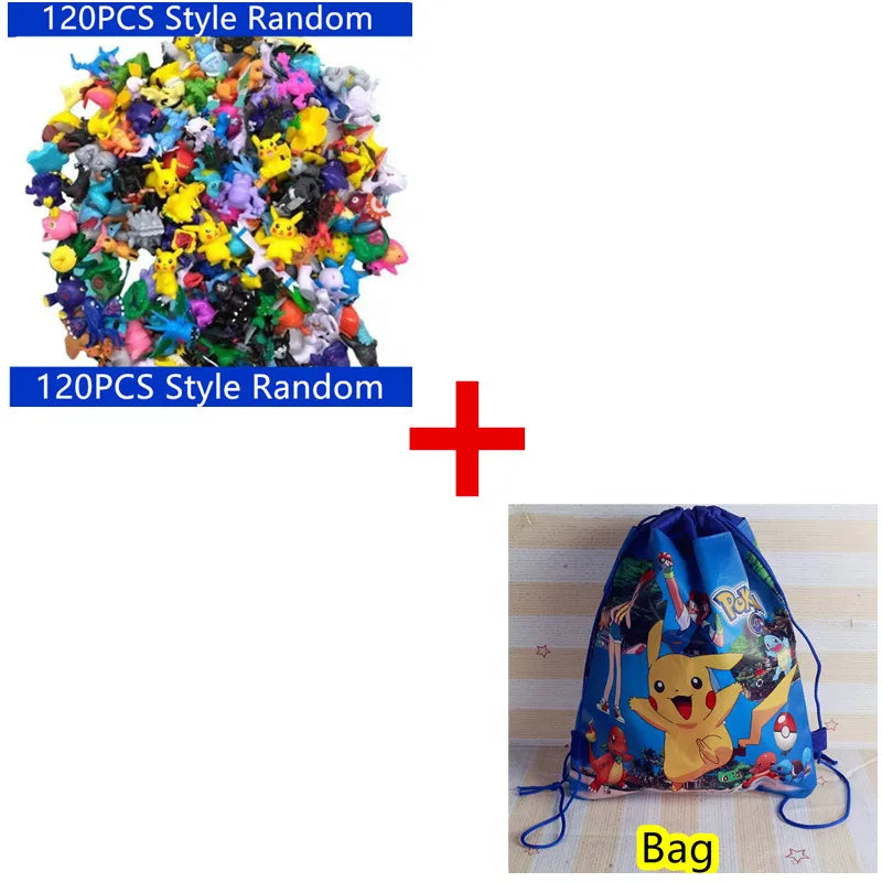 1-144 PCS Pokémon Gift Box – Christmas Action Figure Set with Genuine Pikachu & More Toys for Kids