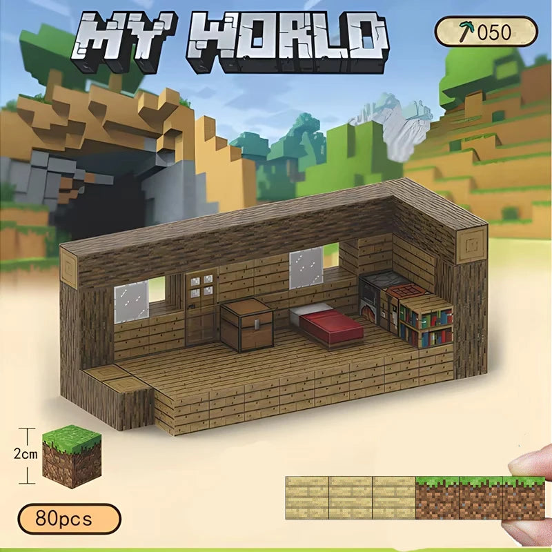 MineCraftion Dungeons DIY-Karte und TNT-Figuren – Kreatives Spielzeugset für Kinder