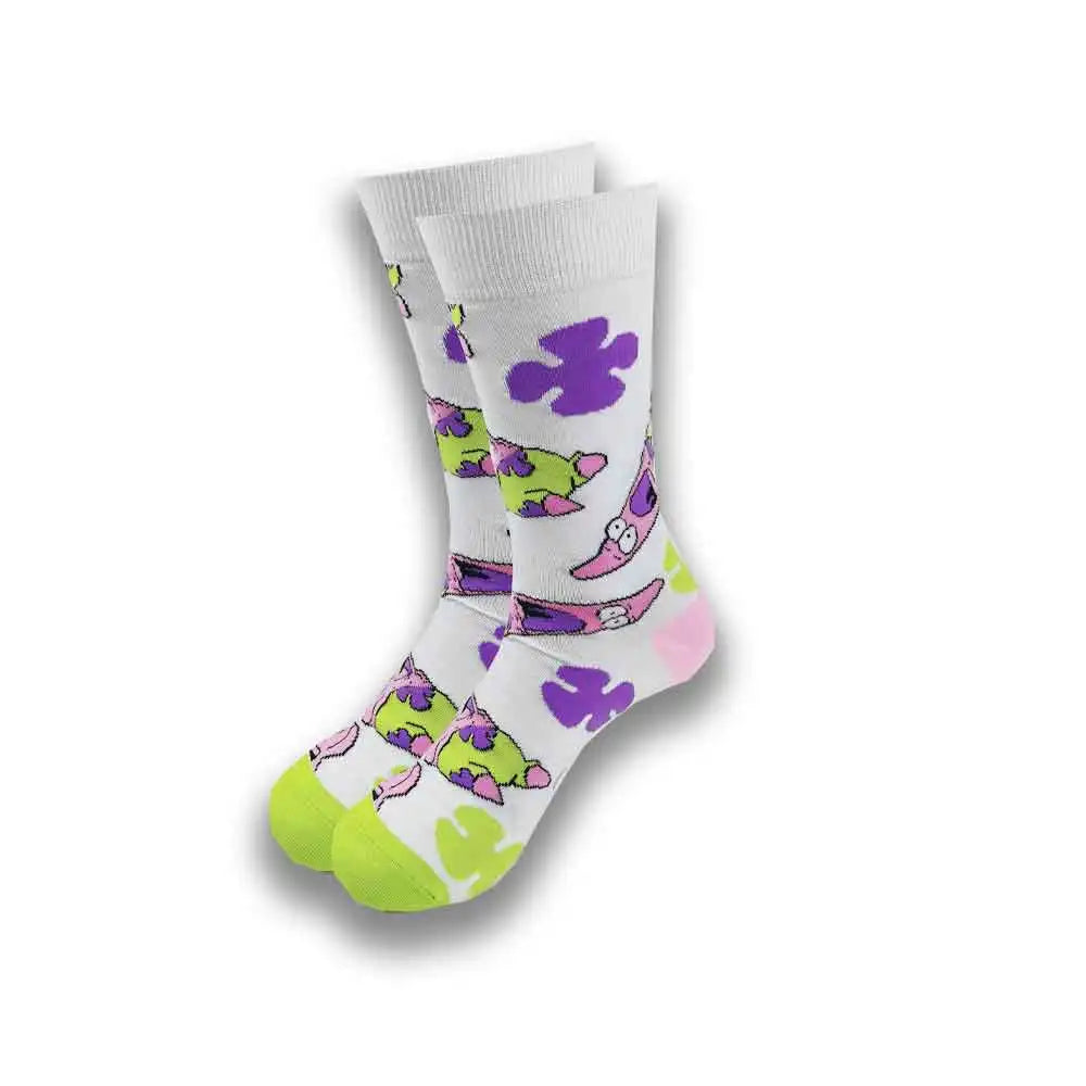 Cartoon-Langsocken – Fröhliche Anime-Crew-Socken mit coolen Street-Fashion-Designs