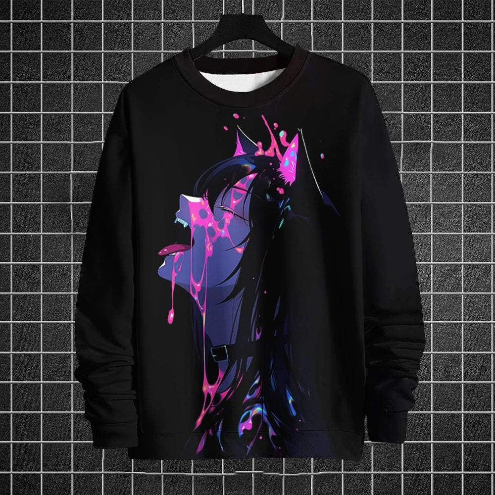 Anime 3D Printed T-Shirt – Men’s Long Sleeve O-Neck Pullover Sportwear