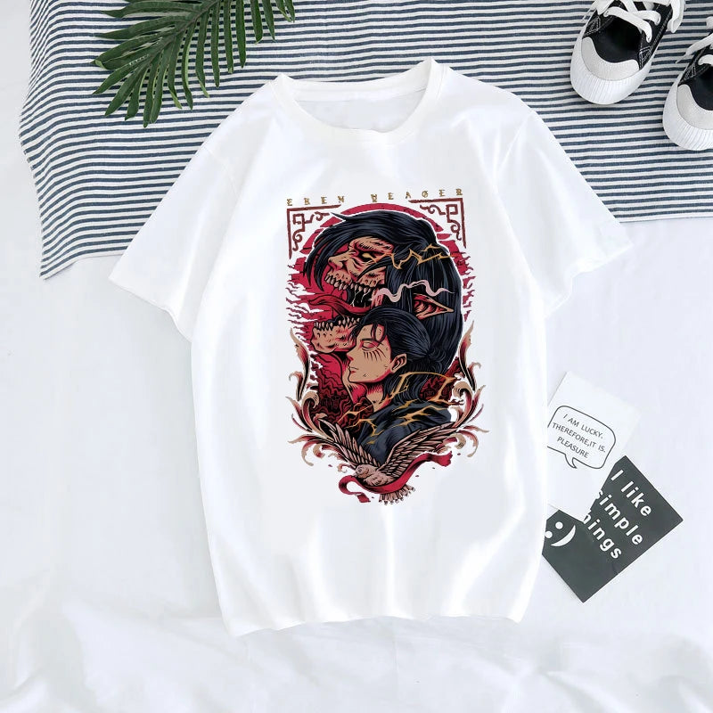 Attack on Titan T-Shirt Kawaii Anime Graphic Tee