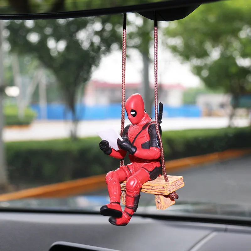 Deadpool 2 Marvel Actionfigur – Swing Pose Autoanhänger & Sammlerstück