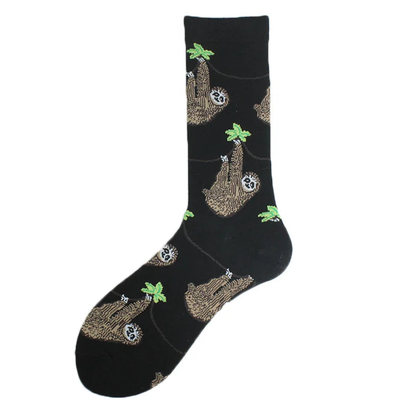 Happy Design Lustige Socken Schaf Bier Dinosaurier Muster