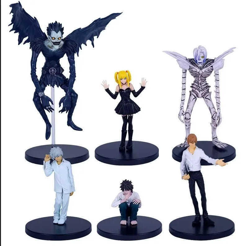 Figurine Death Note Yagami Light & Ryuk – Poupée modèle statique en PVC de 9 cm, MisaMisa Q Version à collectionner