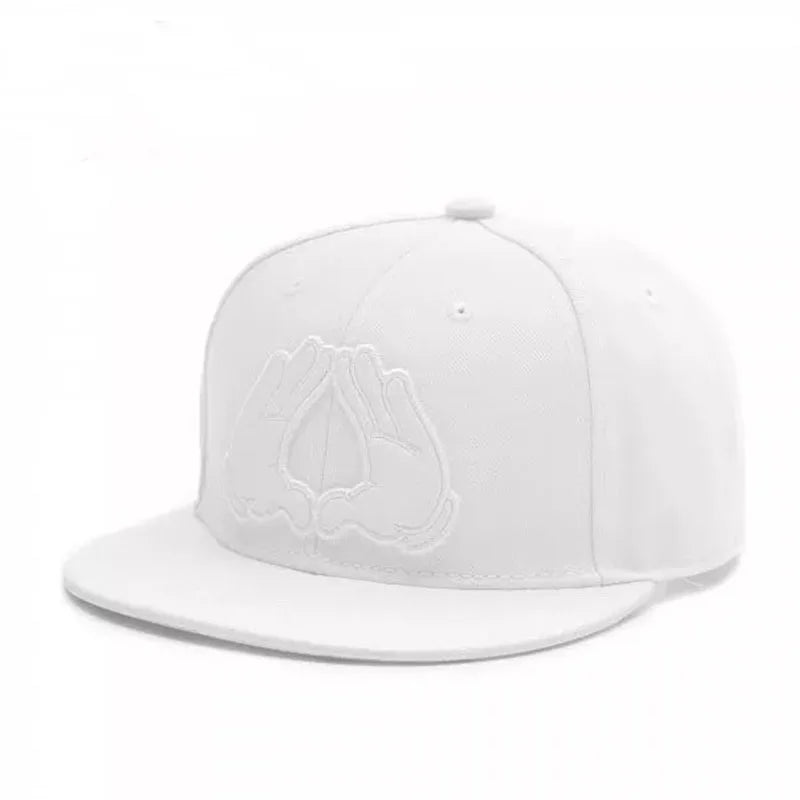 PANGKB Difuzed Cartoon Big Eyes Cookie Bite Snapback-Mütze – Verstellbare Outdoor-Sportkappe