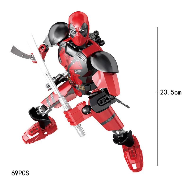 Figurine de héros à construire Iron Big Assembly Figures Action Toys Compatible avec la collection Lego