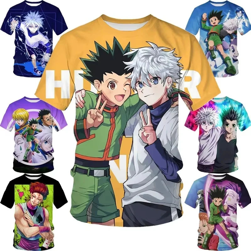 Hunter X Hunter 3D Print T-Shirt – Unisex Summer Fashion Harajuku Streetwear Tee
