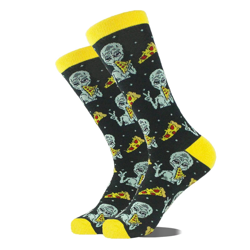 Design Ente Lustige Socken Männer Glücklich Musik Bier Zahn Panda Pinguin