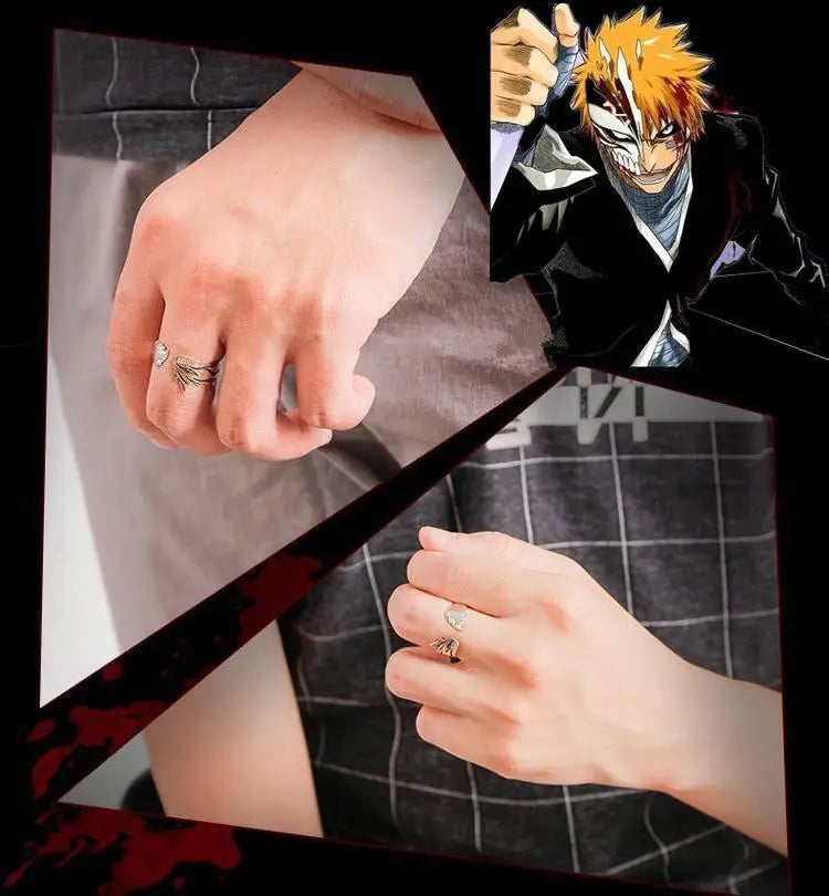 Anime BLEACH Kurosaki Ichigo Ring – Verstellbarer Cosplay-Schmuck