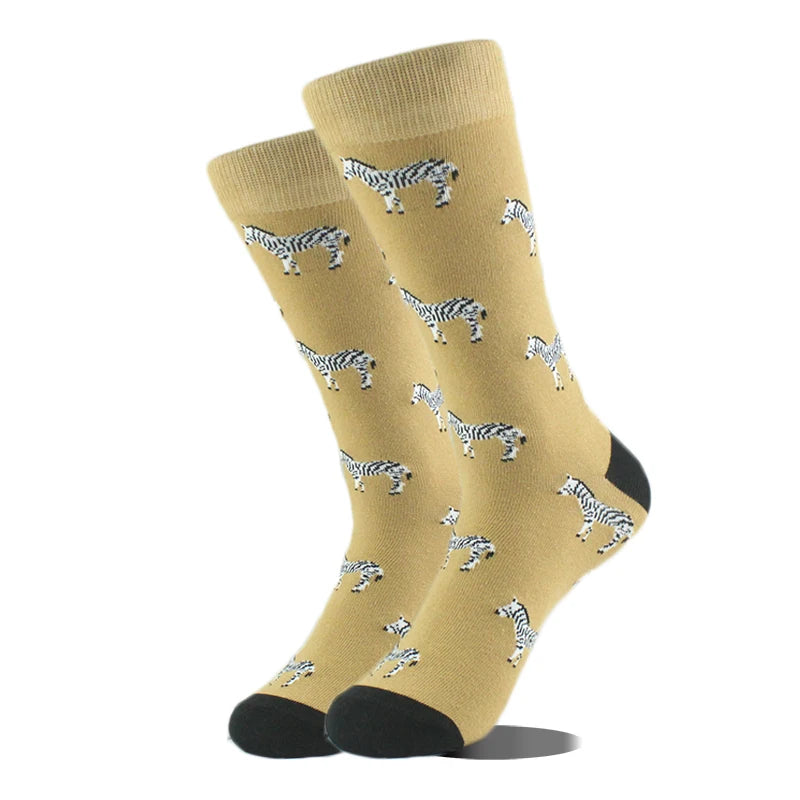 Happy Design Lustige Socken Schaf Bier Dinosaurier Muster
