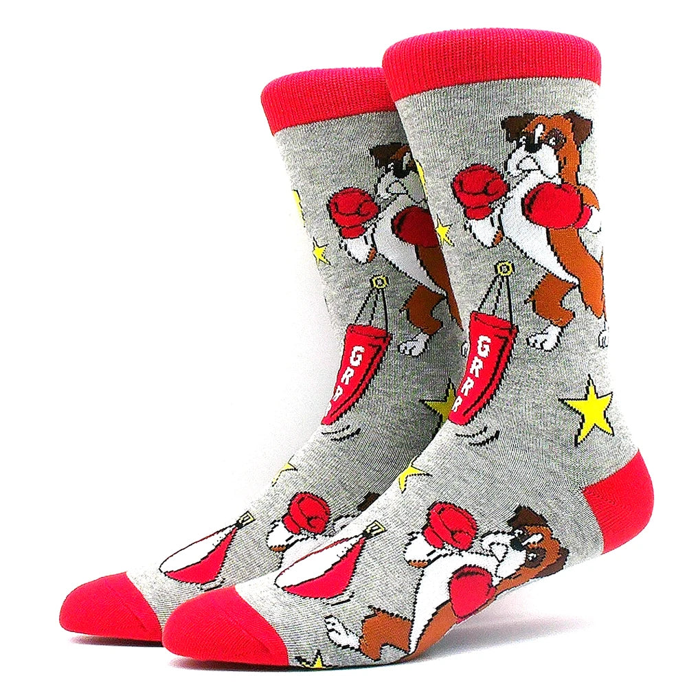 Lustige Alien- und Dinosauriersocken aus Baumwolle – Crazy Shark & Planet Designs