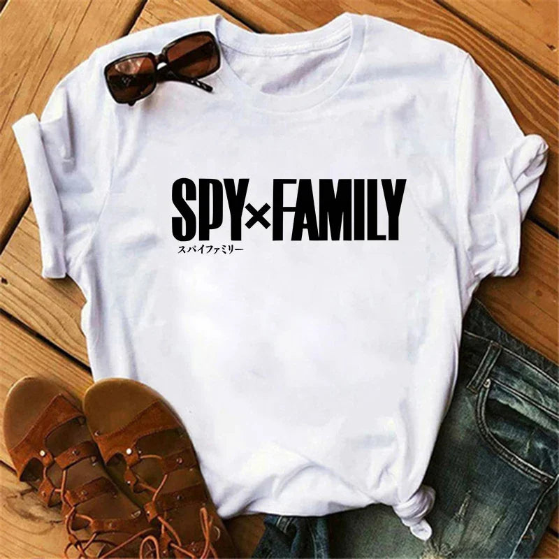 Anime Spy X Family T-Shirt Harajuku Fashion Women’s Short Sleeve O-Neck