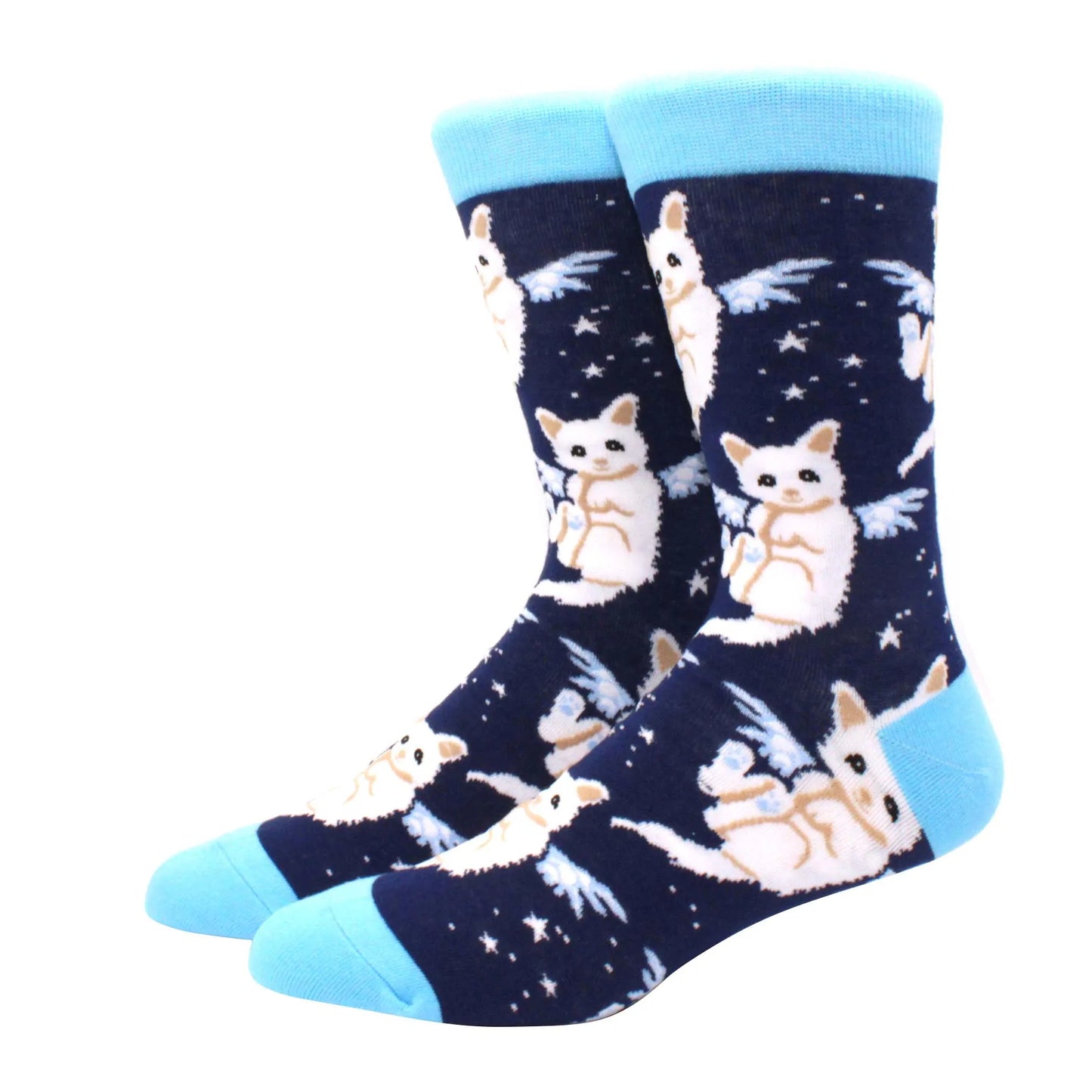 Lustige Alien- und Dinosauriersocken aus Baumwolle – Crazy Shark & Planet Designs