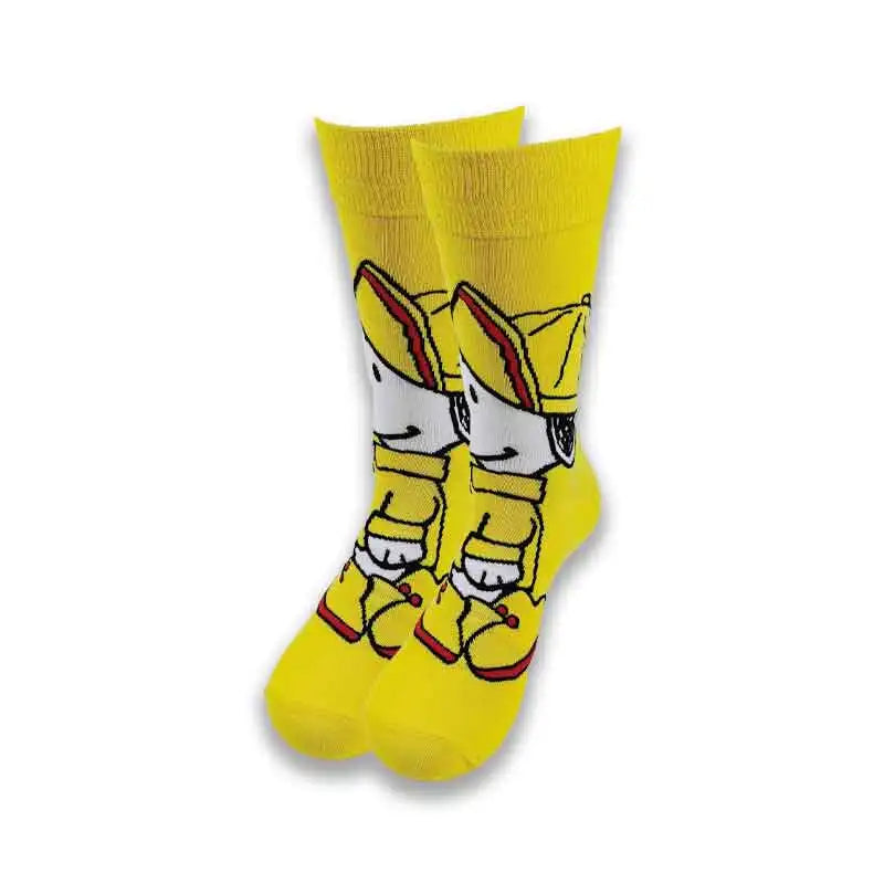 Cartoon-Langsocken – Fröhliche Anime-Crew-Socken mit coolen Street-Fashion-Designs