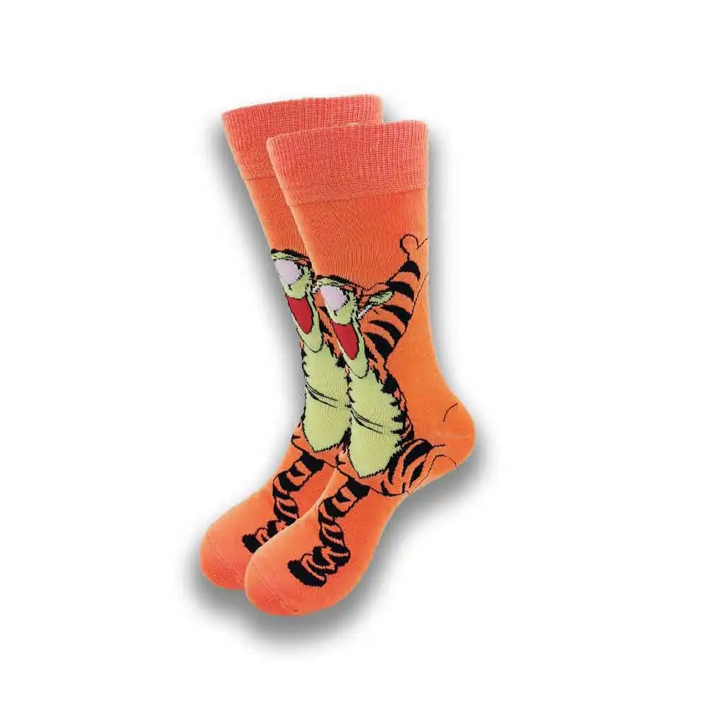 Cartoon-Langsocken – Fröhliche Anime-Crew-Socken mit coolen Street-Fashion-Designs