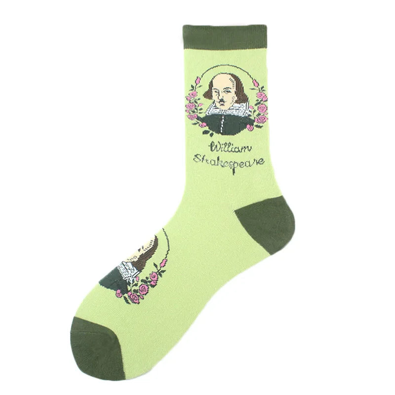 Fröhliche, lustige Unisex-Socken – Medizinische Zähne und Schafmuster, Hip-Hop-Skateboard-Stil