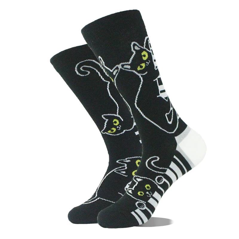 AB Happy Cotton Chaussettes amusantes Panda Duck Crazy Design Sokken