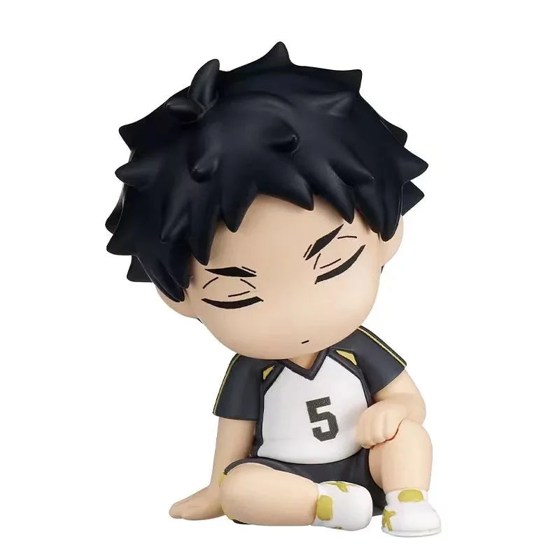Anime Haikyuu 4 pièces figurines Bokuto Kotaro Akaashi Keiji Oikawa Tooru Iwaizumi Hajime 6 cm figurines