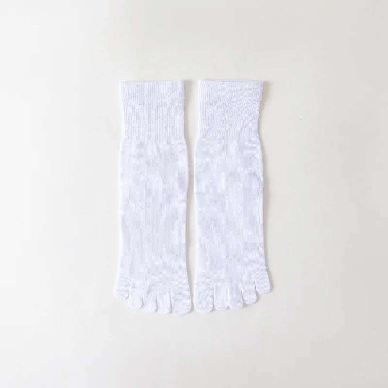 Chaussettes à cinq orteils pour hommes – Coton respirant et absorbant la transpiration pour le sport et les affaires