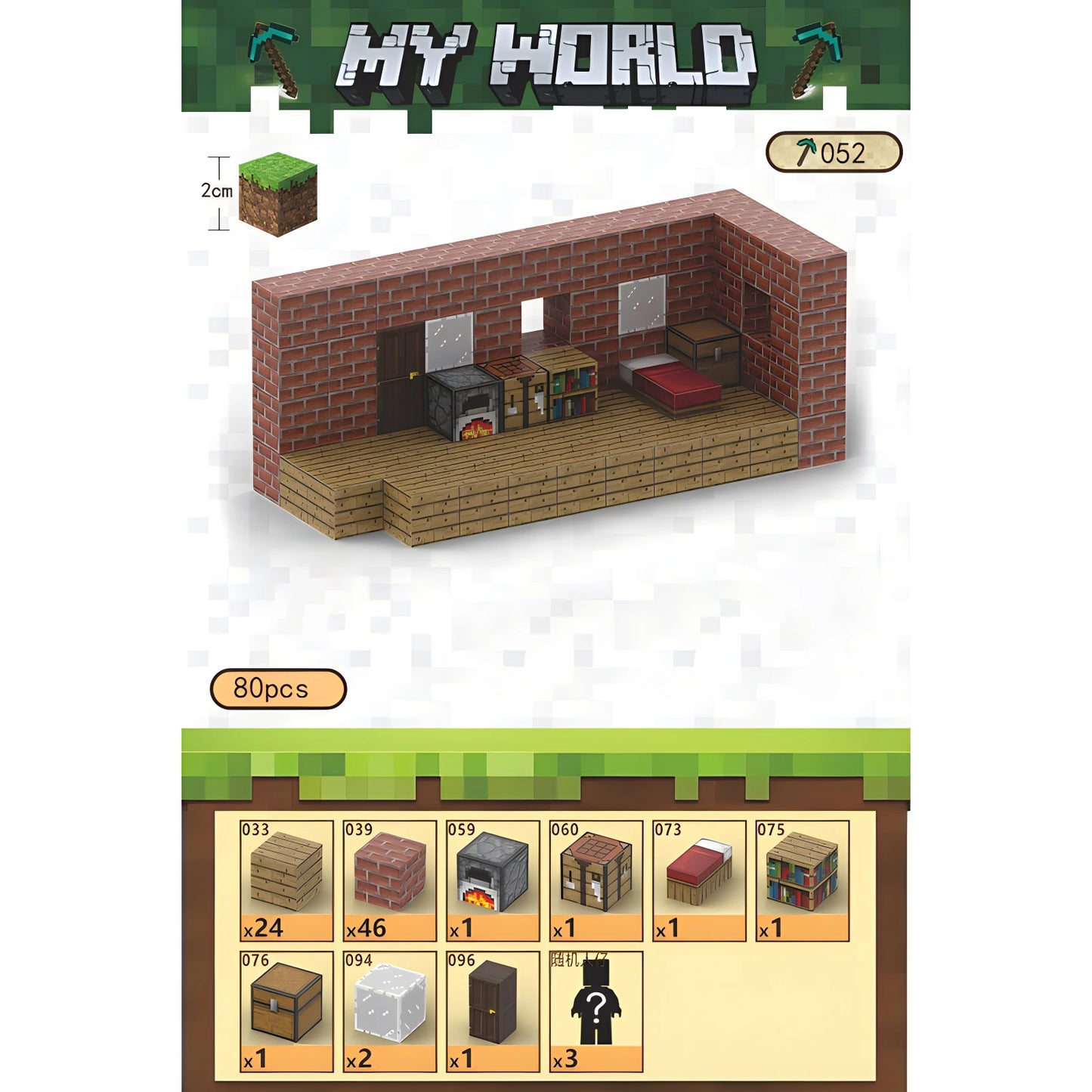 MineCraftion Dungeons DIY-Karte und TNT-Figuren – Kreatives Spielzeugset für Kinder