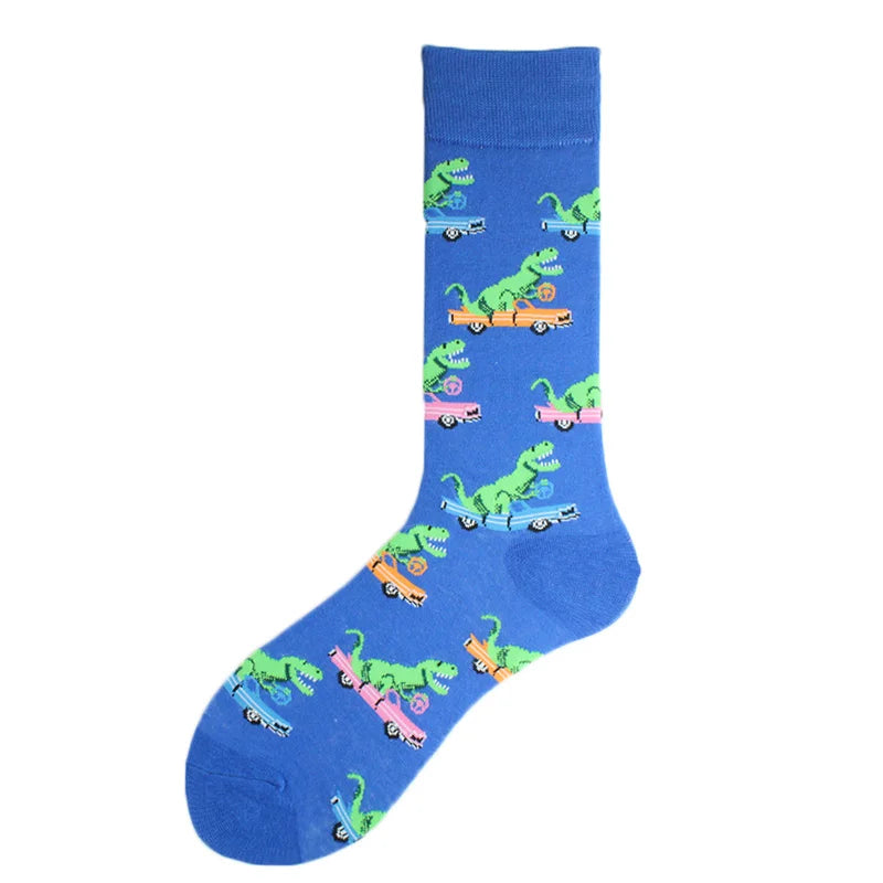 Happy Design Lustige Socken Schaf Bier Dinosaurier Muster