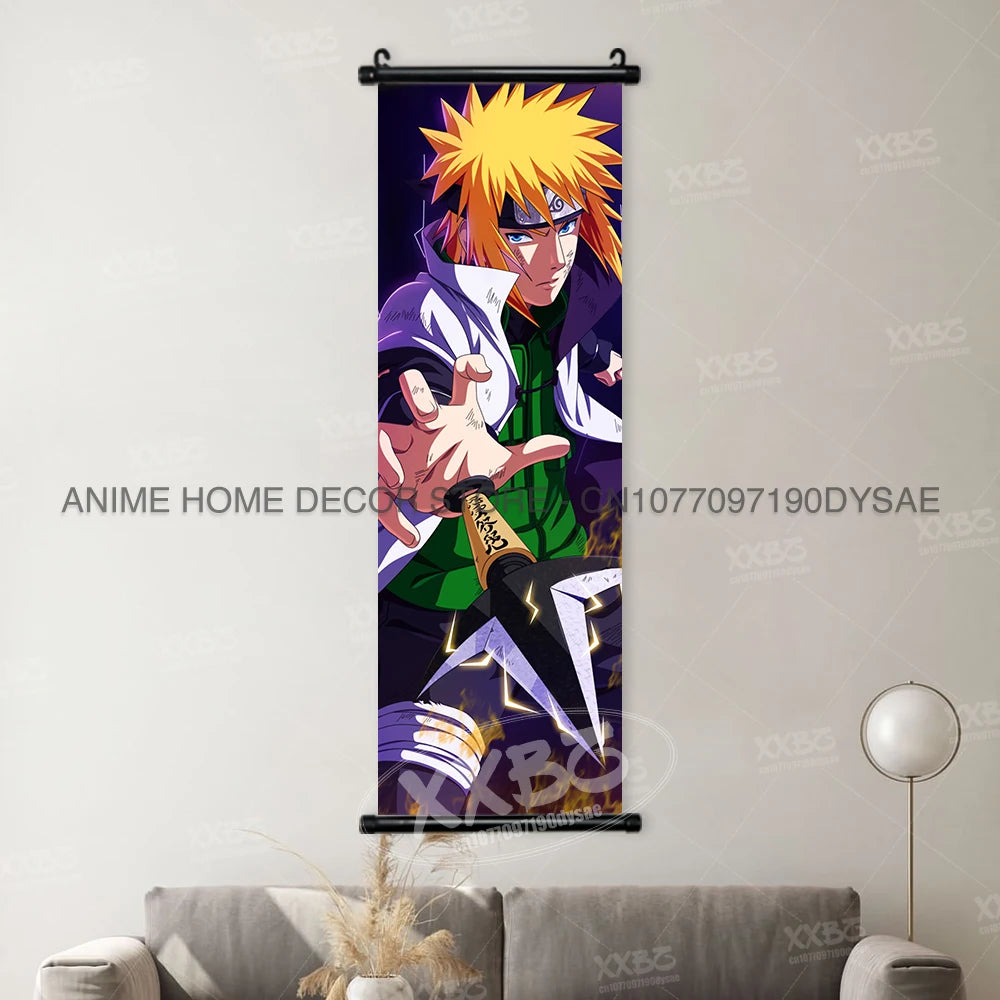 Naruto Posters Scroll Wall Decor Anime Hanging Nara Shikamaru Art Paintings Orochimaru