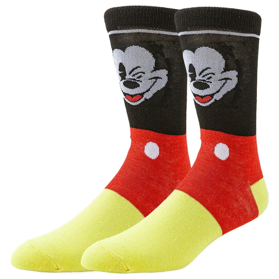 MINISO Disney Cartoon Anime Socken Herren Damen Neuheit Lustige Designer Socken
